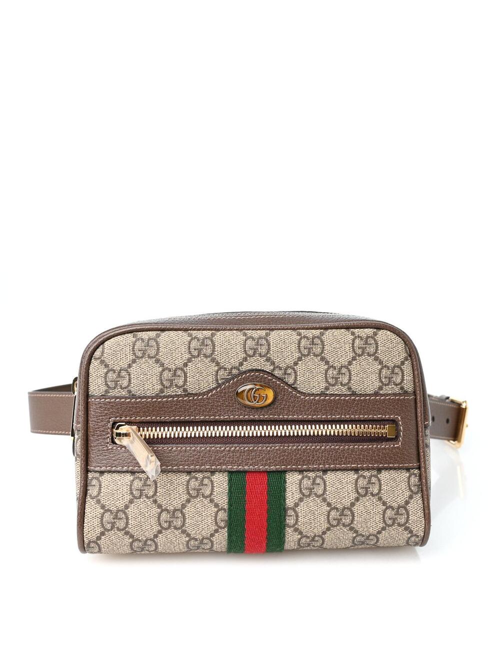 Gucci Gg Supreme Web Small Ophidia Belt #357384G75B